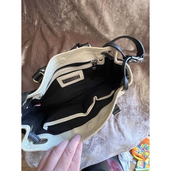 OLIVIA HARRIS WHITE /CREAM Soft Leather  Purse Pocketbook Quality VTG? SEE - Picture 12 of 16